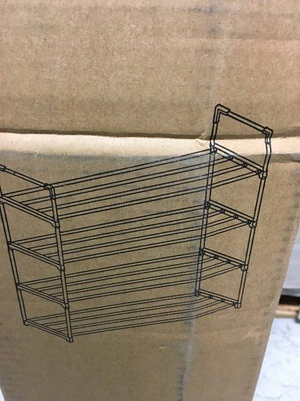lot 69 image: Muscle Rack 4-Tier Shoe Rack not used