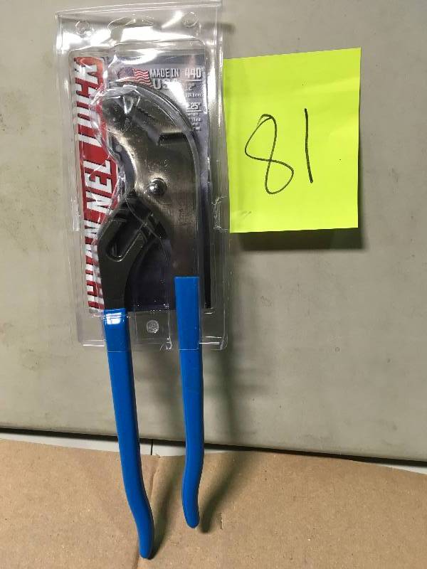 lot 81 image: Channellock 12 in. Tongue and Groove Pliers