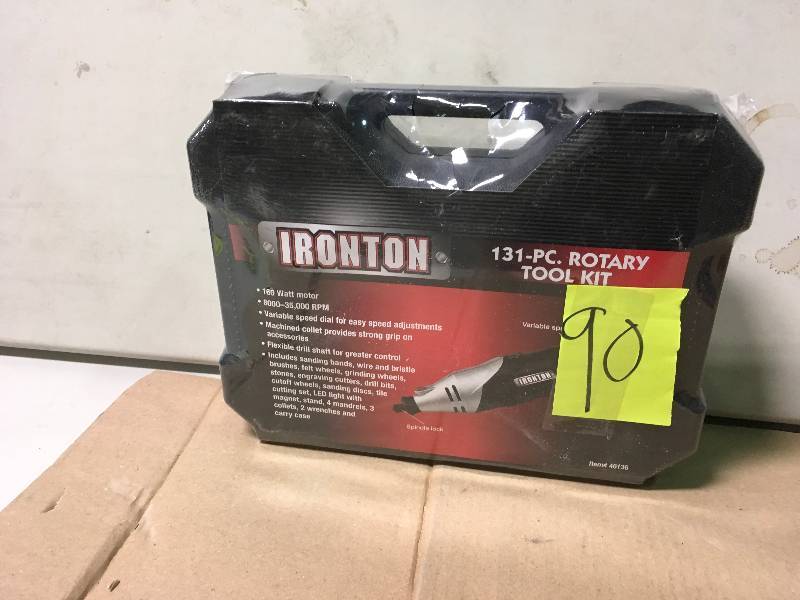 lot 90 image: Ironton 46136 131 PC Rotary Tool Kit