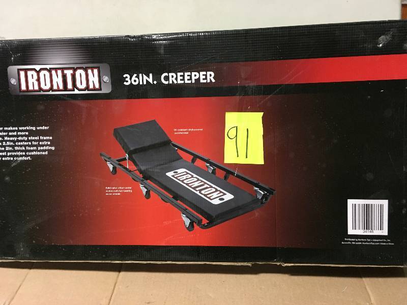 lot 91 image: Ironton 34146 Creeper - 36 inch,