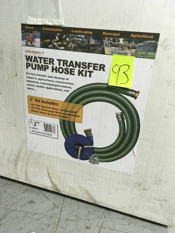 lot 93 image: UNIVERSAL 2 in. Water Pump Hose Kit