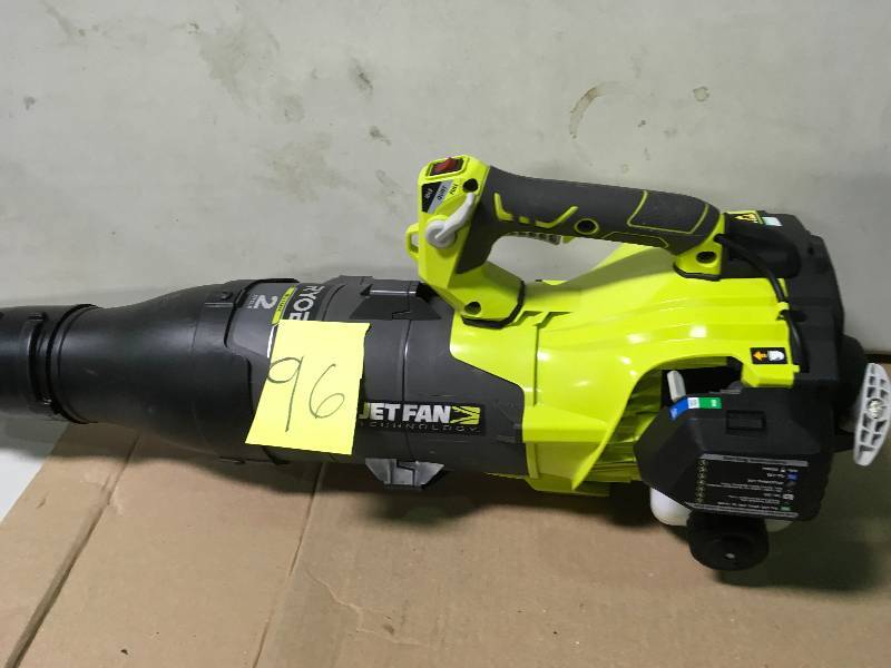 lot 96 image: Ryobi 160 MPH 520 CFM 25cc Gas Jet Fan Blower USED  in good working condition