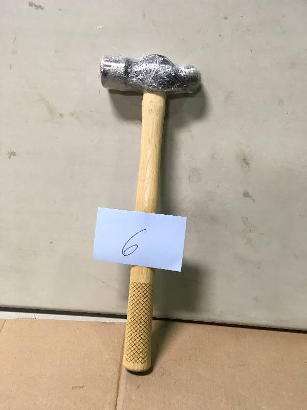 lot 6 image: URREA 40 oz. Ball Pein Hammer With Hickory Handle