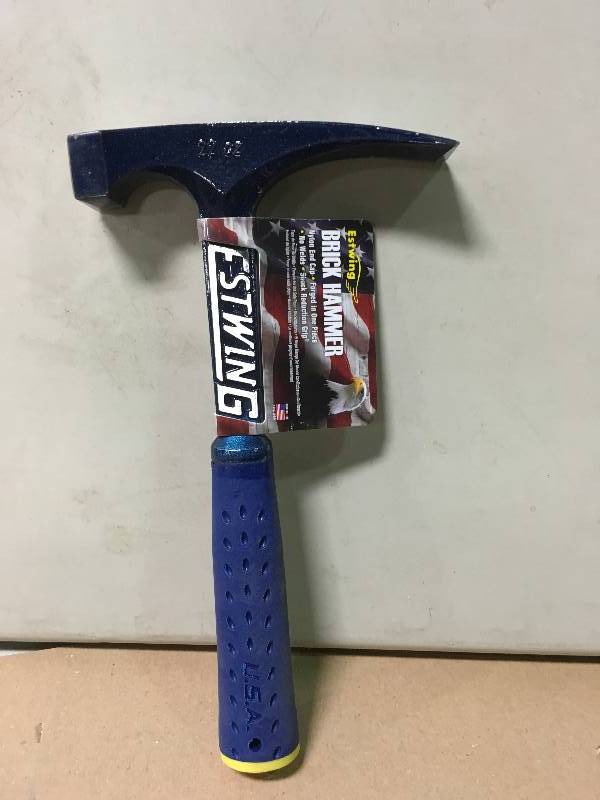 lot 7 image: Estwing 22 oz. Brick Hammer Shock Reduction Grip not used