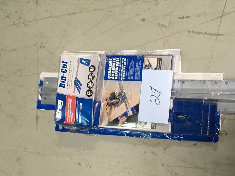lot 27 image: Kreg 24 in. Rip-Cut Aluminum Circular Saw Guide not used