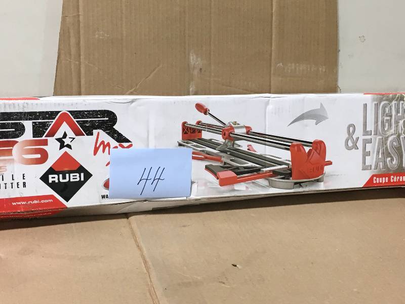 lot 44 image: Rubi 26 in. Star Max Tile Cutter USED  in good working condition