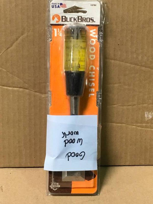 lot 51 image: Buck Bros. 1-14 in. Wood Chisel not used