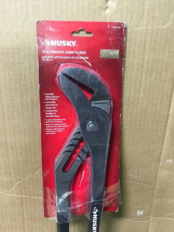 lot 53 image: Husky 16 in. Groove Joint Pliers not used