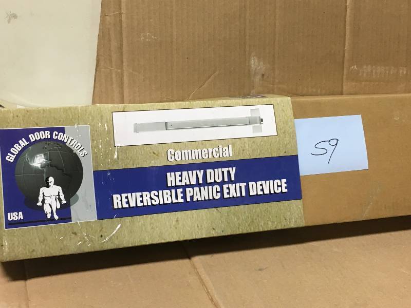 lot 59 image: Global Door Controls 36 in. Aluminum Fire Rated Touch Bar Exit Device