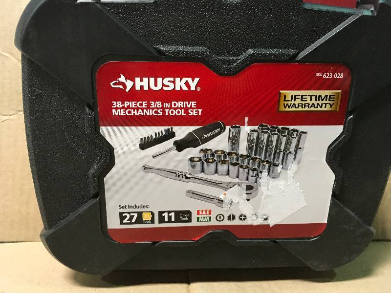 Husky Mechanics Tool Set (38-Piece) not used