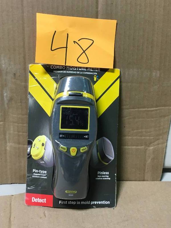 General Tools Pin Pinless Moisture Meter in good working conditio