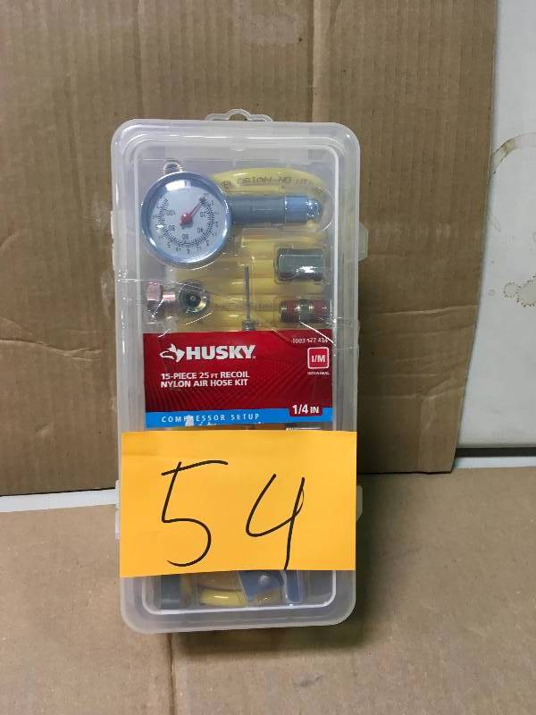 Husky 25 ft. Nylon Recoil Kit (15-Piece) not used