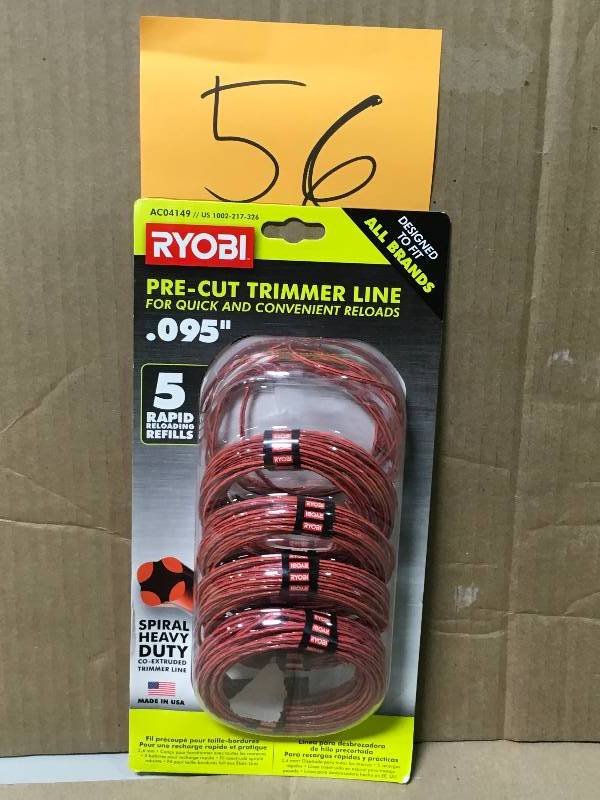 Ryobi 0.095 in. x 16 ft. Pre-Cut Spiral Line (5-Pack) not used