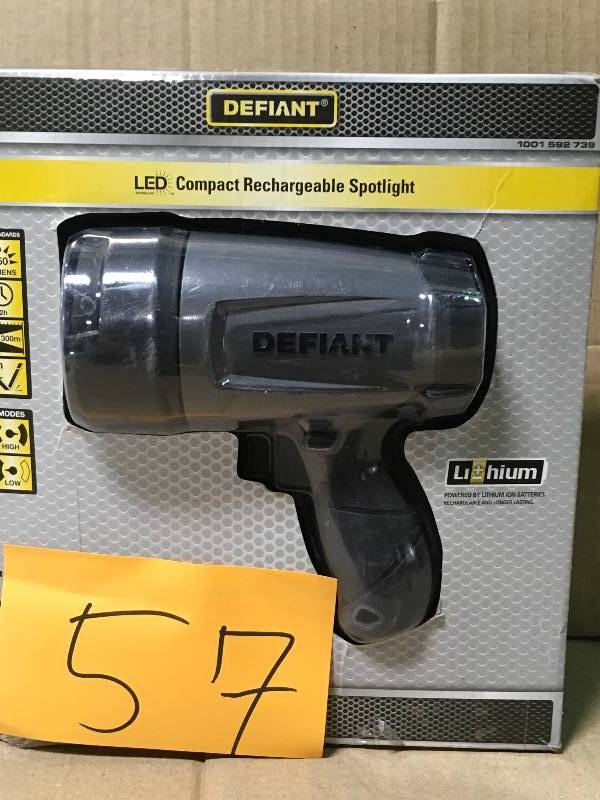 defiant rechargeable spotlight