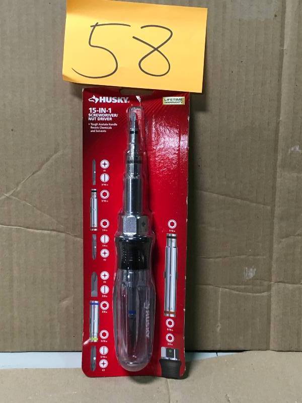 Husky 15-in-1 ScrewdriverNut Driver not used