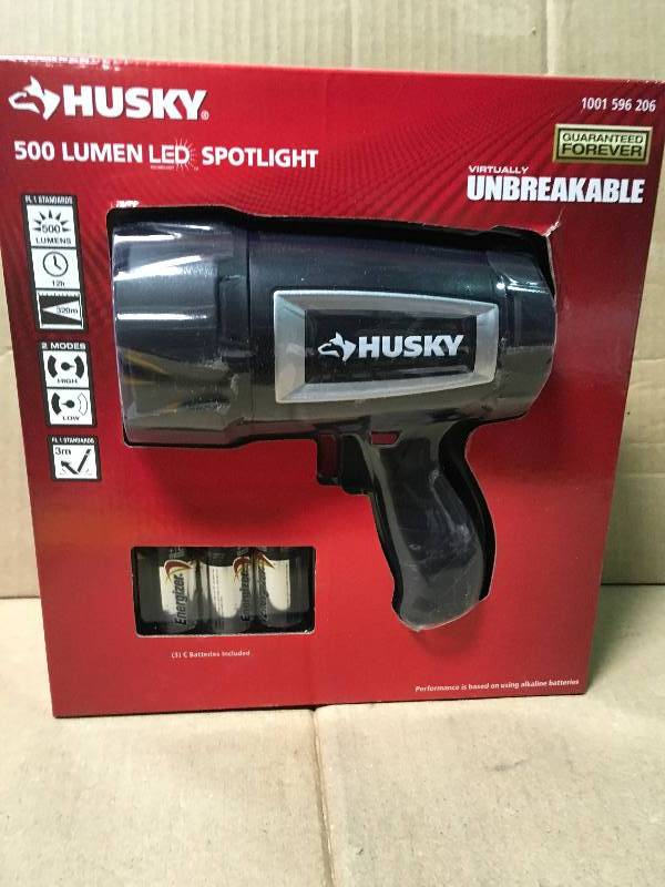 Husky 500 Lumen LED Compact Unbreakable Spotlight new