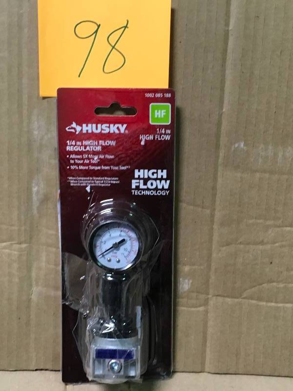 Husky High Flow Regulator not used