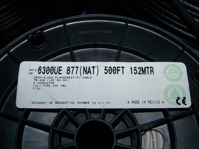 lot 122 image: Miscellaneous Spools  Boxes of Audio  Video Cable  Wire