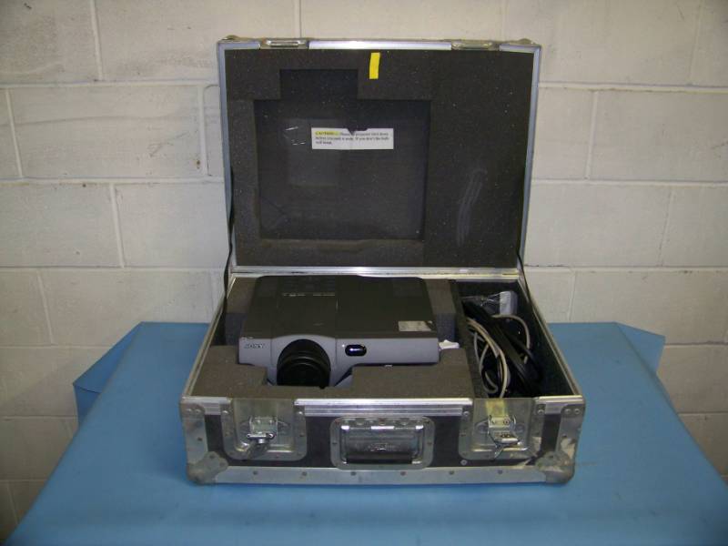 lot 71 image: Sony, VPL-X600U, LCD Projector in Anvil Cases, Hard Sided, Padded Inside Shipping  Travel Case
