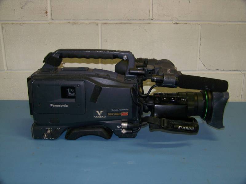 lot 77 image: Panasonic, DCVPro HD, Video Camera with Power Unit in PortaBrace, Soft Sided Carrying Case