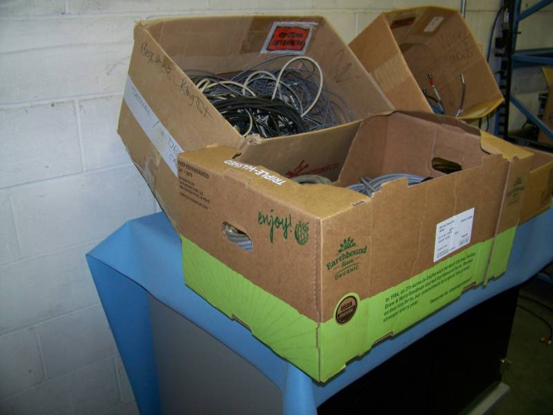 lot 91 image: (4 Boxes) Miscellaneous Cables and Wires