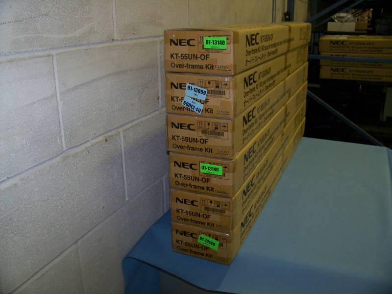 lot 33 image: (6) NEC, KT-55UN-OF, Over-Frame Bezel Kits - NEW IN ORIGINAL BOXES