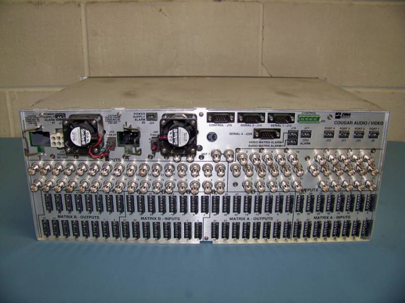 lot 124 image: PESA, Cougar, Digital Audio  Video Routing Switcher with PESA Control Panels  Modules