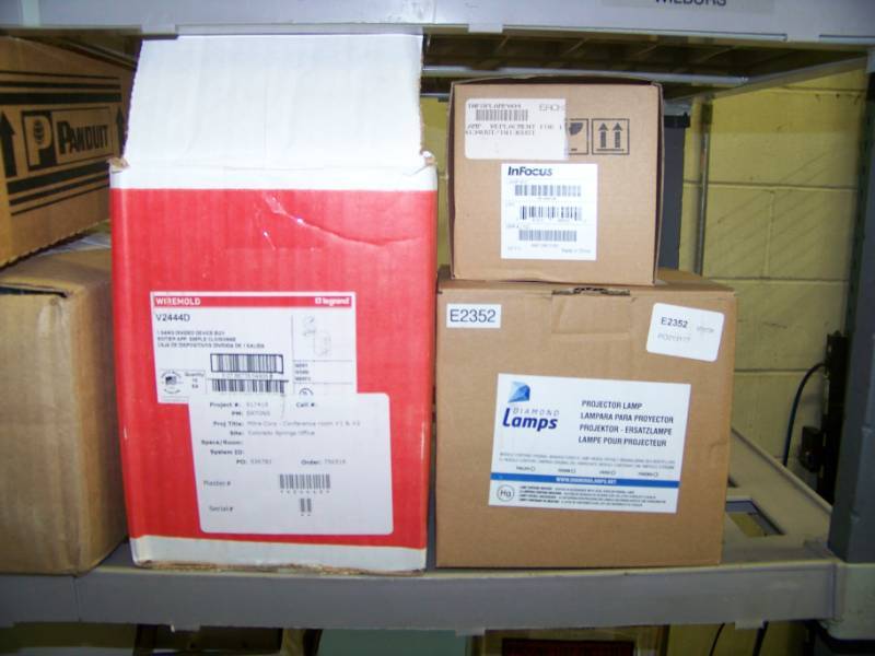 lot 125 image: (LARGE LOT - 4 Shelves) Miscellaneous Professional Audio & Video Parts, Components & Accessories