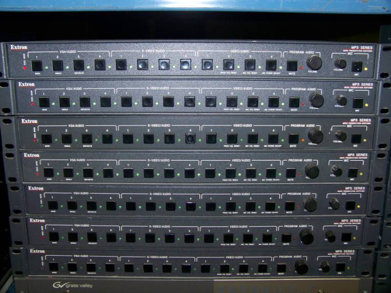 lot 112 image: (LARGE LOT) Extron Electronics,  Switchers and other Audio  Video items
