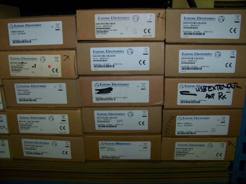 lot 115 image: (LARGE LOT) Extron Electronics, Audio  Video Items