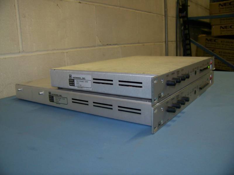 lot 128 image: (2) Hotronic Inc., Time Base Correctors (TBC )  Frame Synchronizers