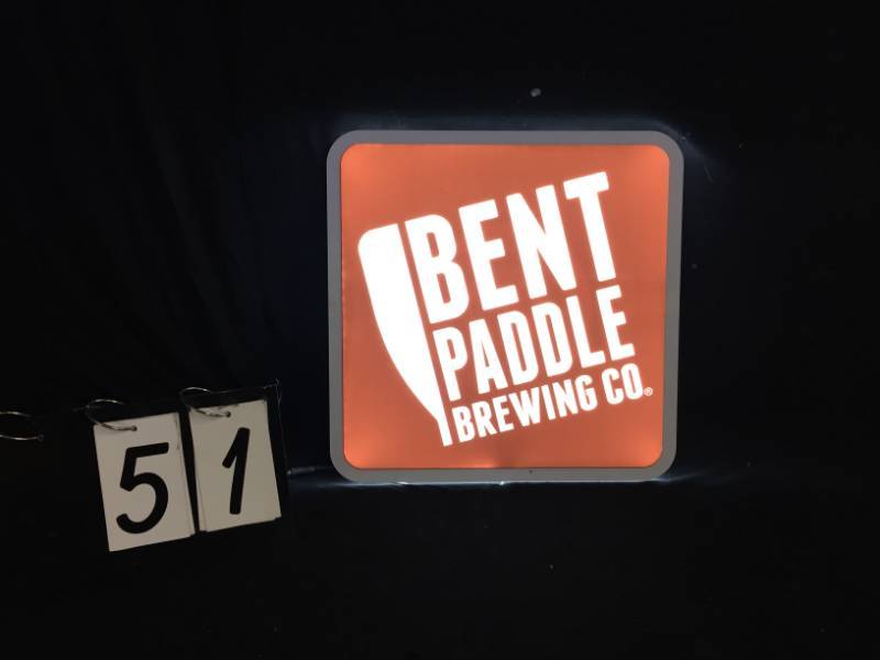 lot 51 image: Bent Paddle Brewing Co LED sign