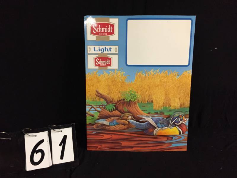 lot 61 image: Schmidt wood duck cardboard display