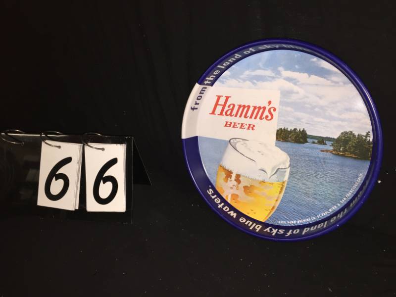 lot 66 image: Hamms Beer serving tray