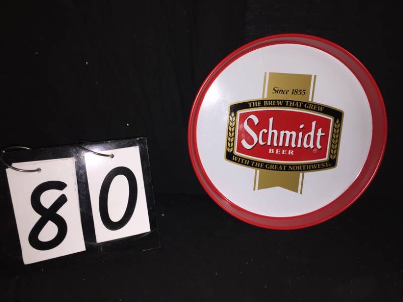 lot 80 image: Schmidt Beer serving tray