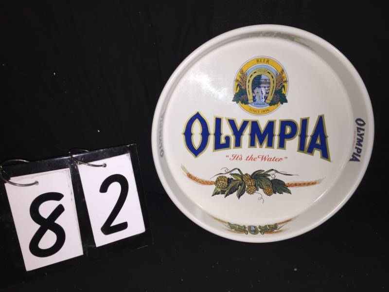lot 82 image: Olympia Beer serving tray