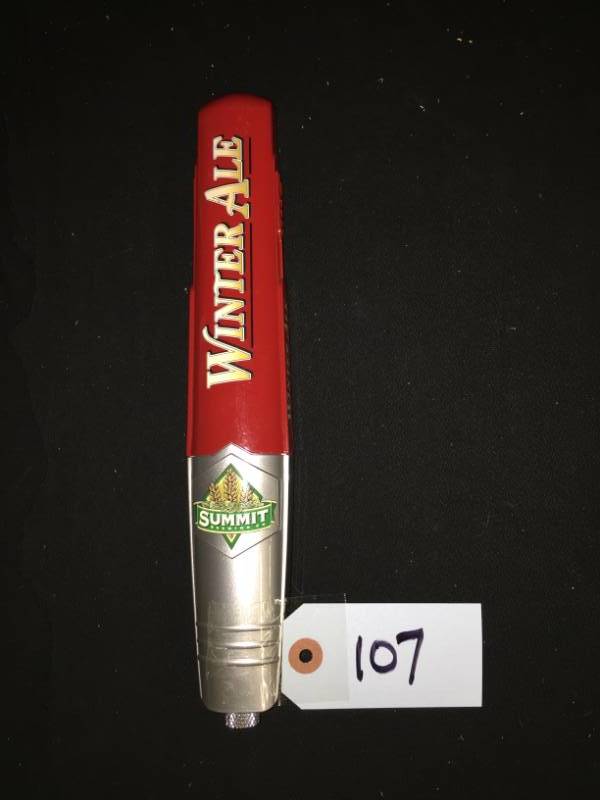 lot 107 image: Summit Brewing Winter Ale tap handle