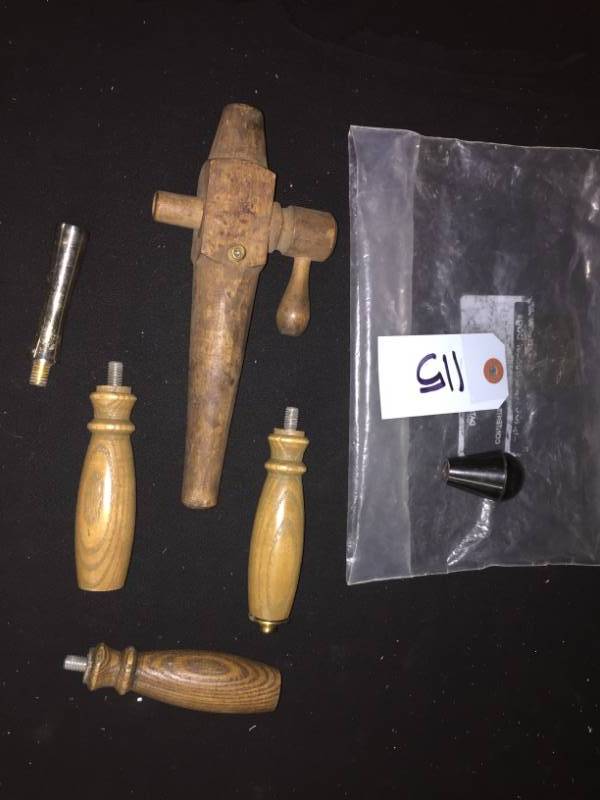 lot 115 image: Key bung and tap handles