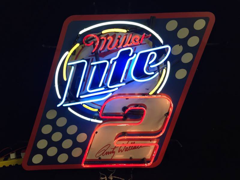lot 139 image: Lite  Rusty Wallace #2 neon