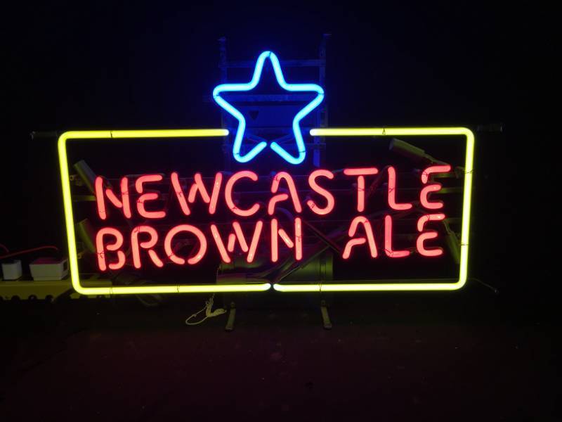 lot 145 image: Newcastle Brown Ale neon