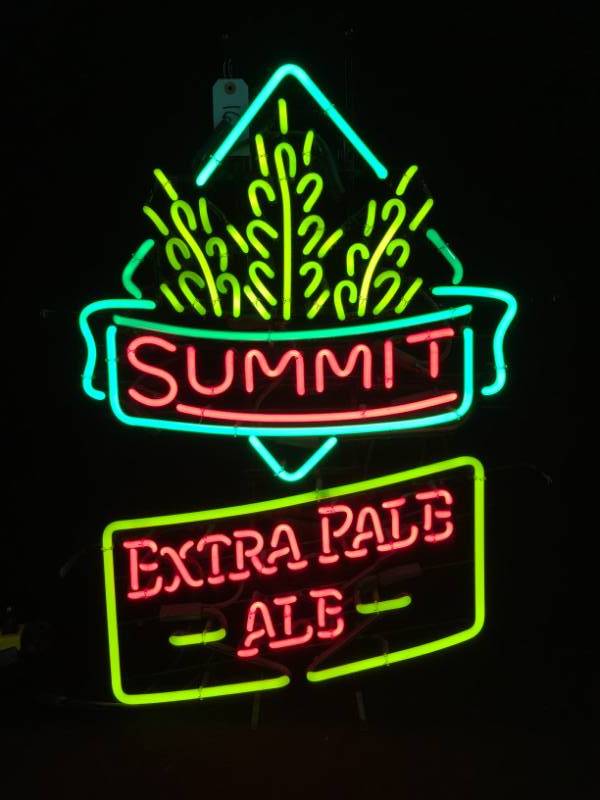 lot 162 image: Summit Extra Pale Ale neon