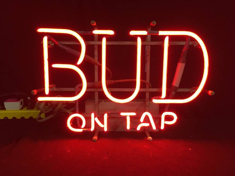 lot 168 image: Bud On Tap neon