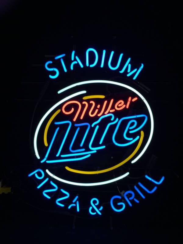 lot 170 image: Miller Lite Stadium Pizza & Grill neon