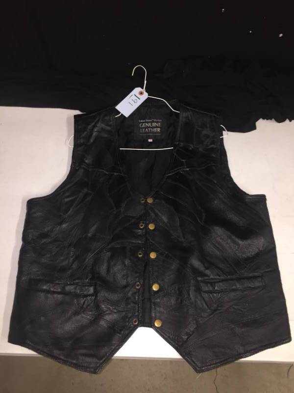lot 191 image: Genuine leather vest