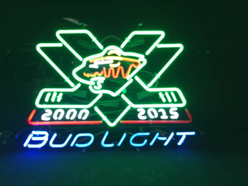 lot 194 image: Bud Light MN Wild XV - 15 year Anniversary neon