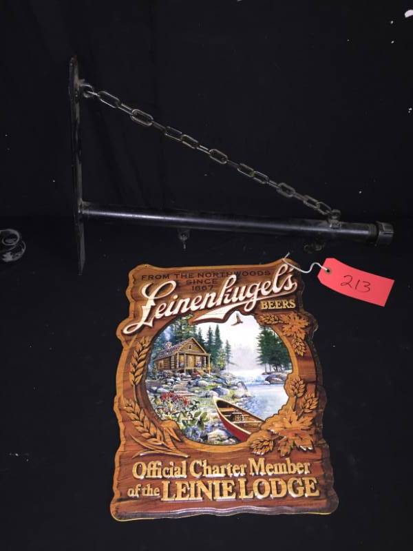 lot 213 image: Leinenkugels double-sided tin tacker