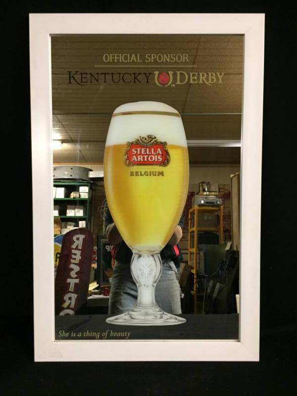 lot 217 image: Stella Artois Kentucky Derby mirror