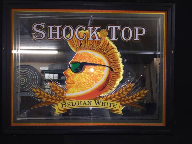 lot 220 image: Shock Top mirror