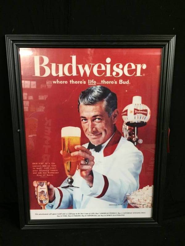 lot 222 image: Budweiser print