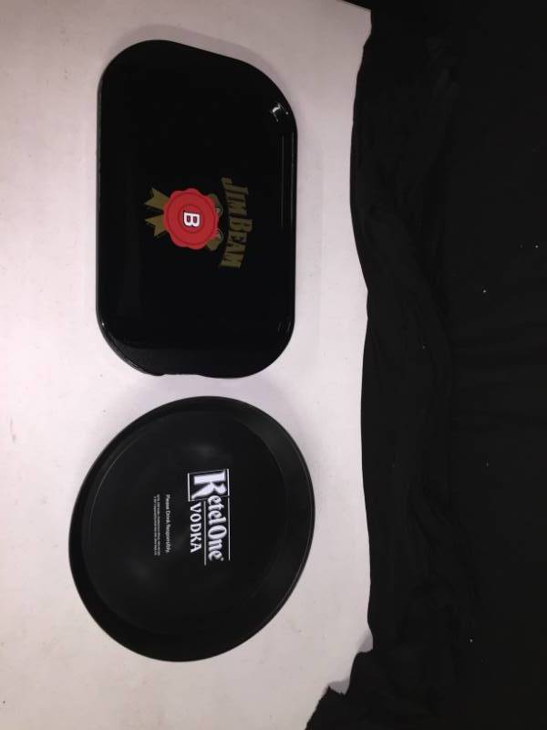 lot 240 image: Jim Beam and Ketel One Vodka serving trays